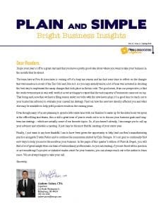 Plain & Simple | Spring 2019 | Plain Community Manufacturing Newsletter