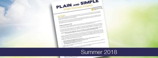 Plain & Simple | Summer 2018