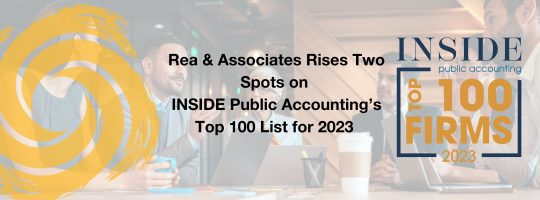 Rea & Associates Rises Two Spots to Secure No. 76 on INSIDE Public Accounting’s Top 100 List for 2023